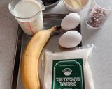 バナナチョコパンケーキ作り方1写真