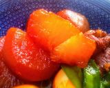 たまり醤油と三温糖の牛すじ大根煮作り方20写真