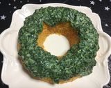 人参ピラフとほうれん草でクリスマスリース作り方6写真