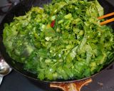 煮干しいっぱい大根葉の炒め煮作り方4写真