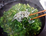煮干しいっぱい大根葉の炒め煮作り方6写真