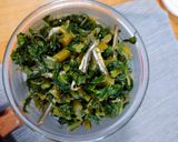 煮干しいっぱい大根葉の炒め煮作り方8写真