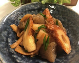 こんにゃくとちくわとメンマの炒り煮✨作り方5写真