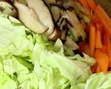 キャベツで牡蠣入りあんかけかた焼きそば作り方3写真