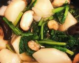 カブ椎茸とエビのあんかけ煮込み作り方2写真