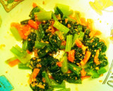 簡単スピード副菜 小松菜のごま味噌和え作り方1写真