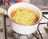 渡り蟹のトマトクリームパスタ作り方11写真
