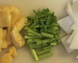 大根と大根の葉の炒め煮作り方1写真