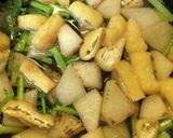 大根と大根の葉の炒め煮作り方3写真