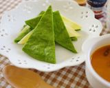 HMで☆ほうれん草(小松菜)のパンケーキ作り方5写真