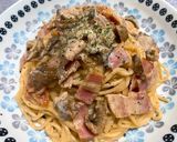 牛乳で濃厚☆ポルチーニのクリームパスタ作り方9写真