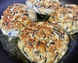 余ったひじきの煮物で豆腐ハンバーグ作り方5写真