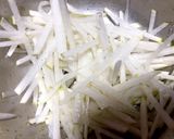サラダほうれん草と柿のサラダ。作り方1写真