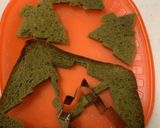 クリスマスツリー☆オープンサンド♪作り方1写真