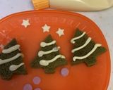 クリスマスツリー☆オープンサンド♪作り方3写真