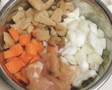 へそ大根のカレー炊き込みご飯作り方1写真