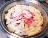 【パパ料理】サツマイモ入りあったか豚汁作り方2写真