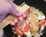 和風！トマトとブロッコリーのスパゲッティ作り方7写真