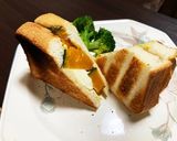簡単カボチャ&クリームチーズホットサンド作り方3写真