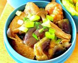 鶏ナスの煮物弁当^_^ タロの弁当80作り方1写真