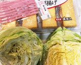 キャベツとベーコン厚揚げの卵とじ☆作り方1写真