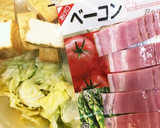 キャベツとベーコン厚揚げの卵とじ☆作り方2写真