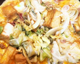 キャベツとベーコン厚揚げの卵とじ☆作り方7写真