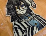 鬼滅　キャラ弁　オブアート弁　伊黒小芭内作り方3写真