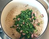 【大根葉とベーコンの混ぜご飯】菜飯作り方6写真