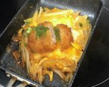 ひとくちヒレカツとじ(1人前)作り方3写真