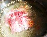 ショウガ味の効いた豚肉と白菜のスープ作り方3写真
