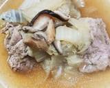 ショウガ味の効いた豚肉と白菜のスープ作り方5写真
