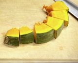 田舎風、かぼちゃの甘辛煮作り方1写真