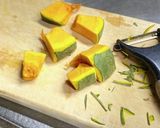 田舎風、かぼちゃの甘辛煮作り方2写真