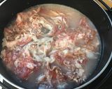 すき焼き風煮の豚肉豆腐☆塩麹漬肉で柔らか作り方1写真