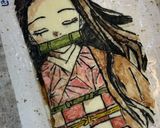 鬼滅　キャラ弁　オブアート弁　竈門ねずこ作り方3写真