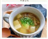 なめこと豆腐の簡単★中華風スープ作り方5写真