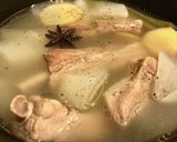 スペアリブと根菜の薬膳風スープ作り方4写真