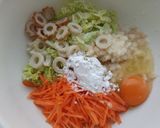 小麦粉不使用！白菜チヂミ♪竹輪で旨味作り方2写真