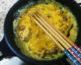 １簡単　挽き肉の炒り卵　お弁当にも作り方3写真
