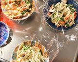 豆腐バーグ&サラダ肉味噌豚こま乗ドーム蒸作り方21写真