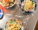 豆腐バーグ&サラダ肉味噌豚こま乗ドーム蒸作り方22写真