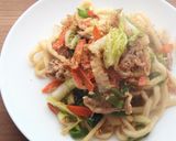 白菜甘〜い！白菜焼きうどん♪作り方7写真