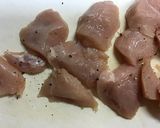 鶏むね肉のクリーム煮＆チーズ焼き作り方1写真