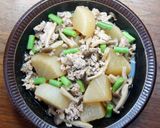 大根と鶏ひき肉の煮込み作り方7写真
