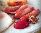 我が家の朝食　ぱっかーんウインナーエッグ作り方8写真