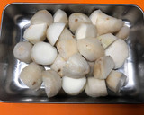 豚コマ肉と白ネギと里芋の煮物♨作り方2写真