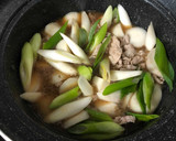 豚コマ肉と白ネギと里芋の煮物♨作り方6写真