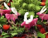 ロマネスコのツリーと紅芯大根のトナカイ作り方5写真