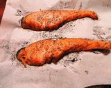 給食の鮭のごまみそ焼き作り方2写真